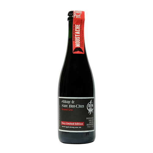 BFM / 2021 アベイ ドゥ サン ボンシェン グランクリュ “ムスタッシュ・ルビーポート” (Barrel Aged Strong Sour Ale) 375ml瓶 [BFM / 2021 Abbaye de Saint Bon-Chien Grand Cru “Moustache Ruby Port”]