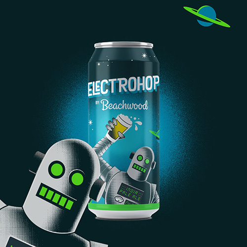 (空輸) ビーチウッド / エレクトロホップ (West Coast IPA) 473ml缶 [Beachwood Brewing / Electrohop]