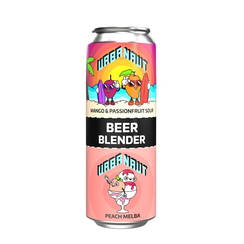 アーバノート / ビアブレンダー マンゴーパッションフルーツサワー × ピーチメルバサワー 250ml缶×2 [Urbanaut / Beer Blender Mango and Passionfruit Sour × Peach Melba Sour]
