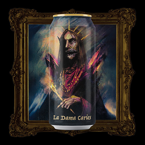 (空輸) ブルホス / ラ・ダーマ・キャリーズ (Double Mash, DDH New England Quadruple IPA) 473ml缶 [Brujos Brewing / La Dama Caries]