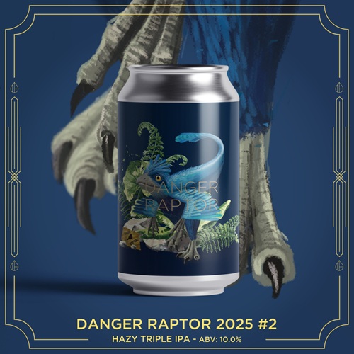 インクホーンブルーイング / デンジャーラプター 2025 #2 (Hazy Triple IPA) 355ml缶 [Inkhorn Brewing / Danger Raptor 2025 #2]